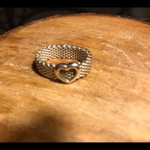Tiffany Mesh Heart Ring